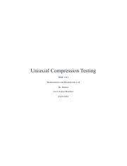 uniaxial compression test lab of bone report|uniaxial tensile test.